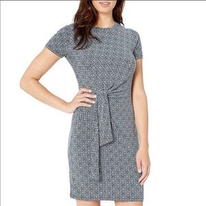 Michael Kors Aziza Short Sleeve Tie Twist Dress